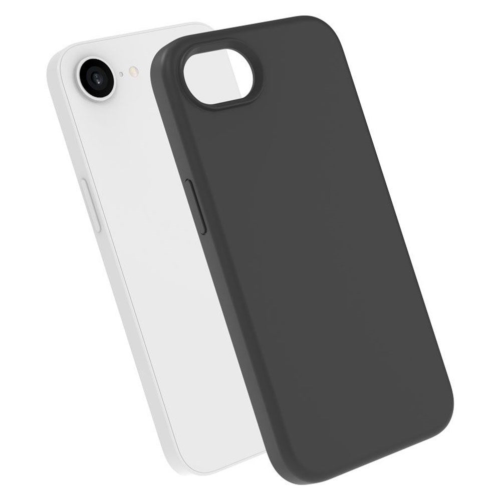 iPhone 17e / 16e Lippa Silikon Deksel - MagSafe Kompatibel - Svart