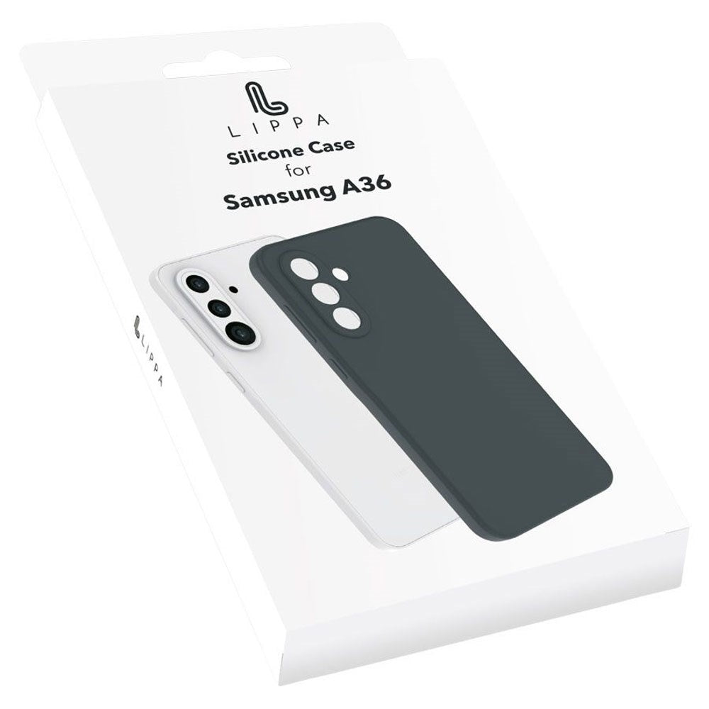 Samsung Galaxy A36 Lippa Silikon Deksel - Svart