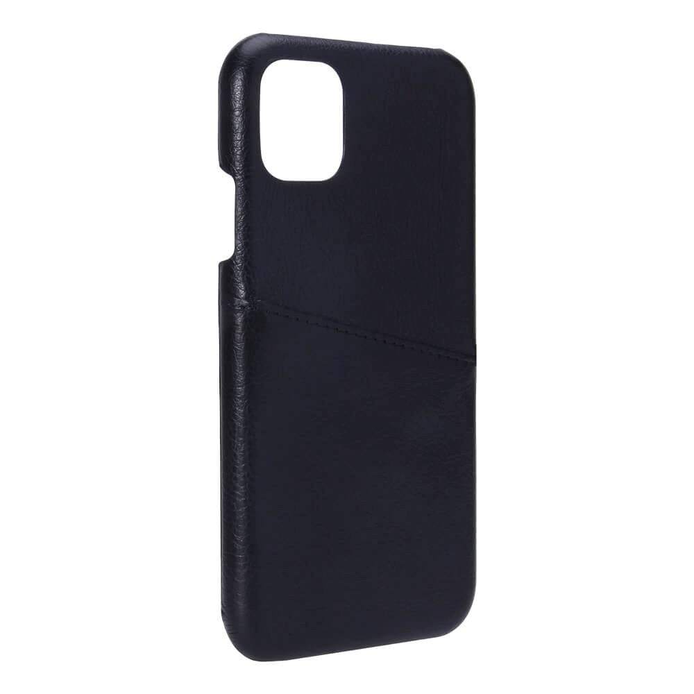 iPhone 11 Onsala Kunstskinn Deksel med Kortlomme - Svart