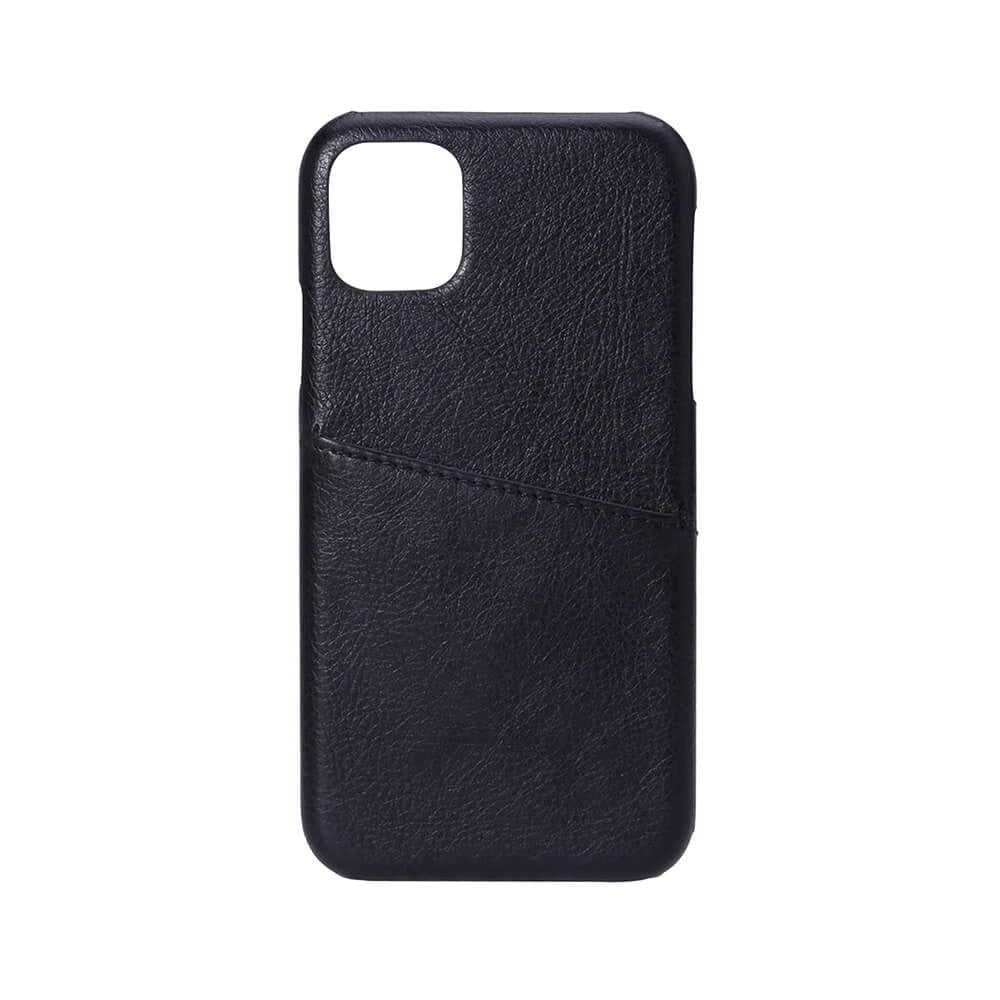 iPhone 11 Onsala Kunstskinn Deksel med Kortlomme - Svart