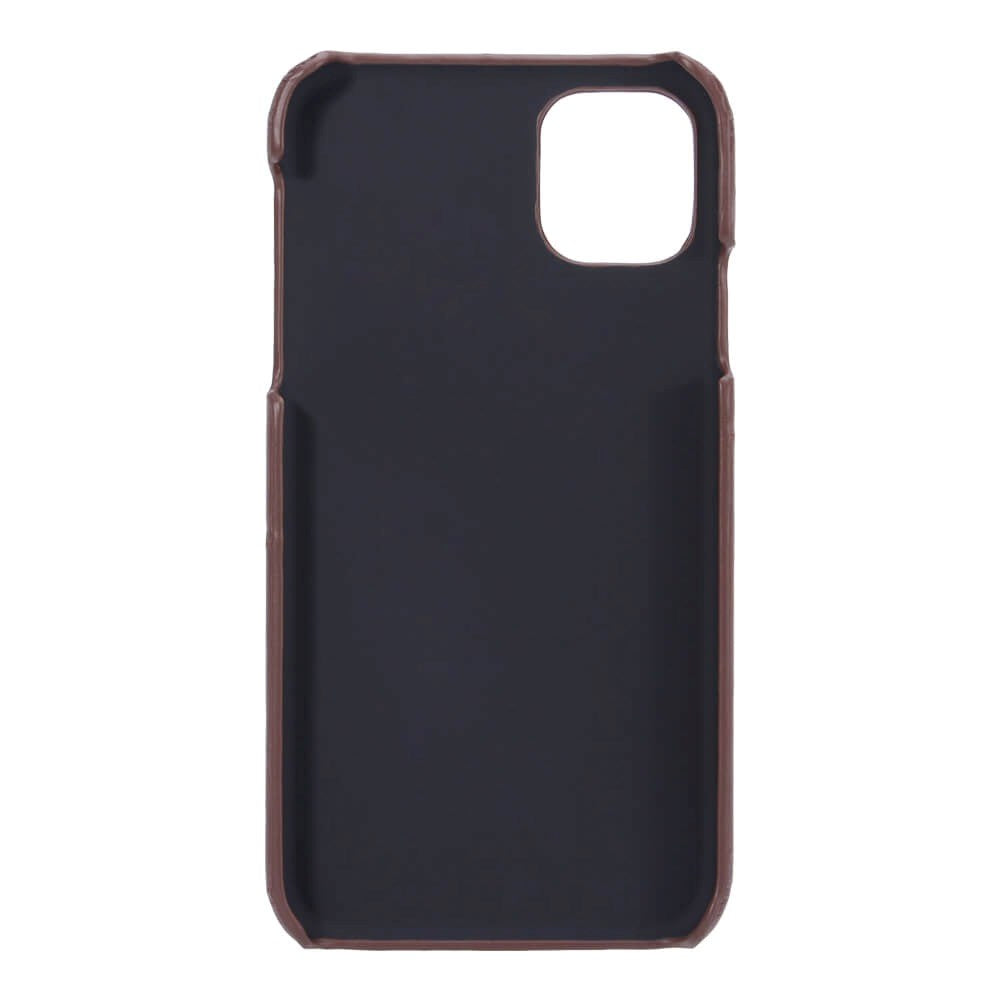 iPhone 11 Onsala Kunstskinn Deksel med Kortlomme - Brun