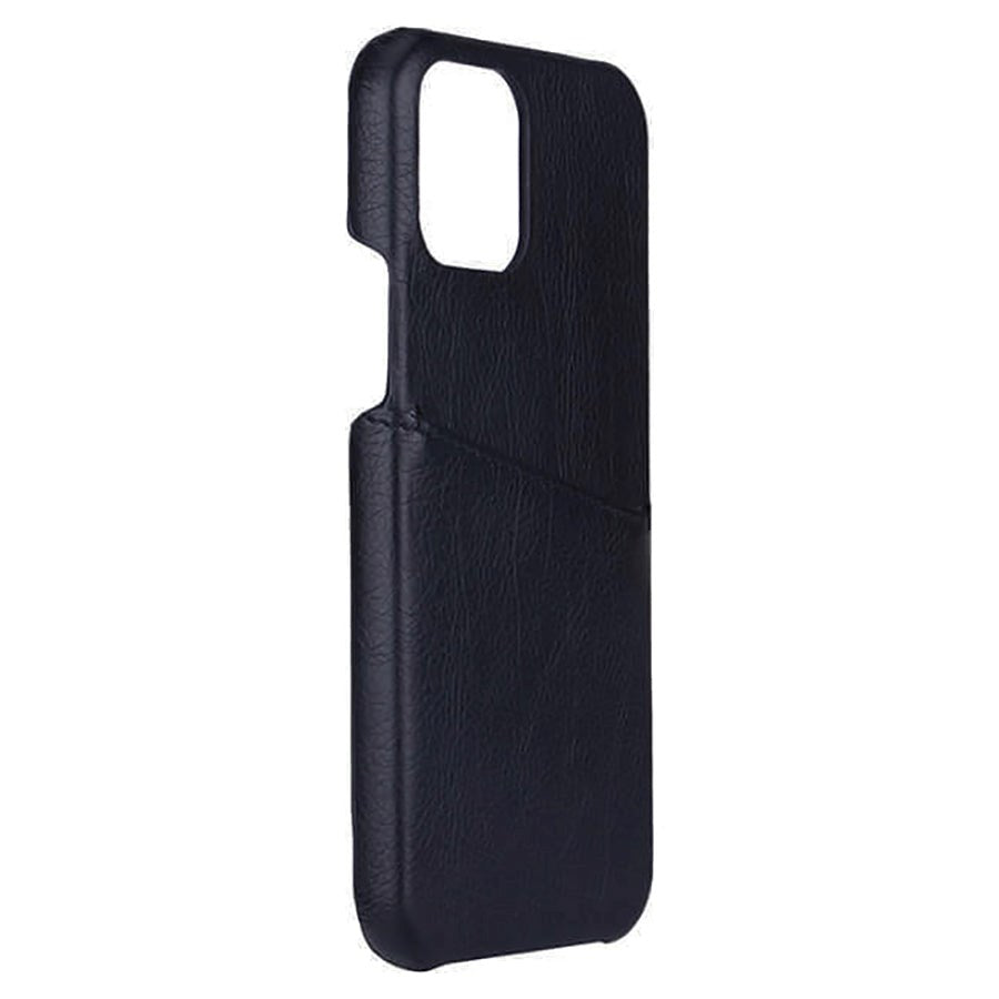 iPhone 12 Pro / 12 Onsala Collection Skinndeksel med Kortlomme - Svart