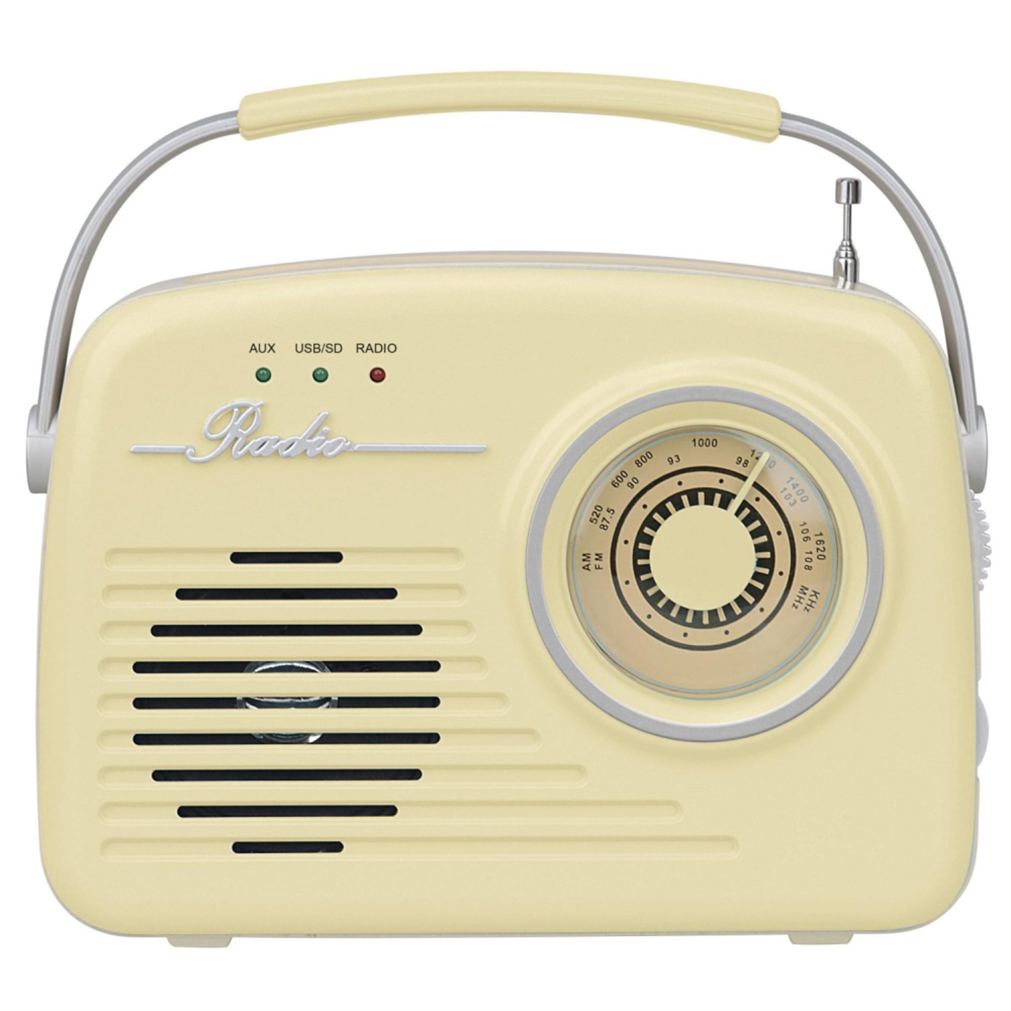 Setty Retro Bluetooth Høyttaler m. Radio - Beige