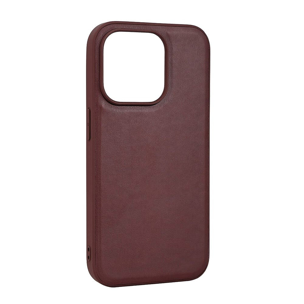 iPhone 15 Pro Buffalo Kunstskinn Deksel - MagSafe Kompatibel - Brun