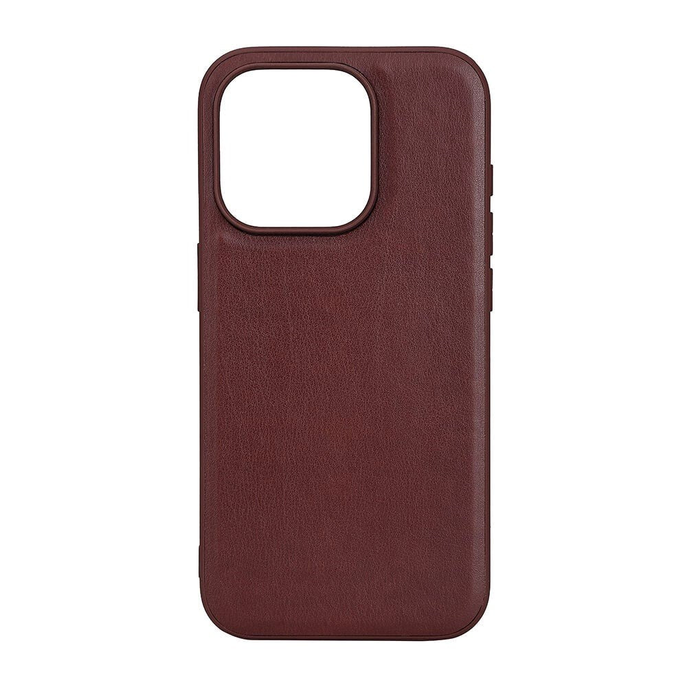 iPhone 15 Pro Buffalo Kunstskinn Deksel - MagSafe Kompatibel - Brun