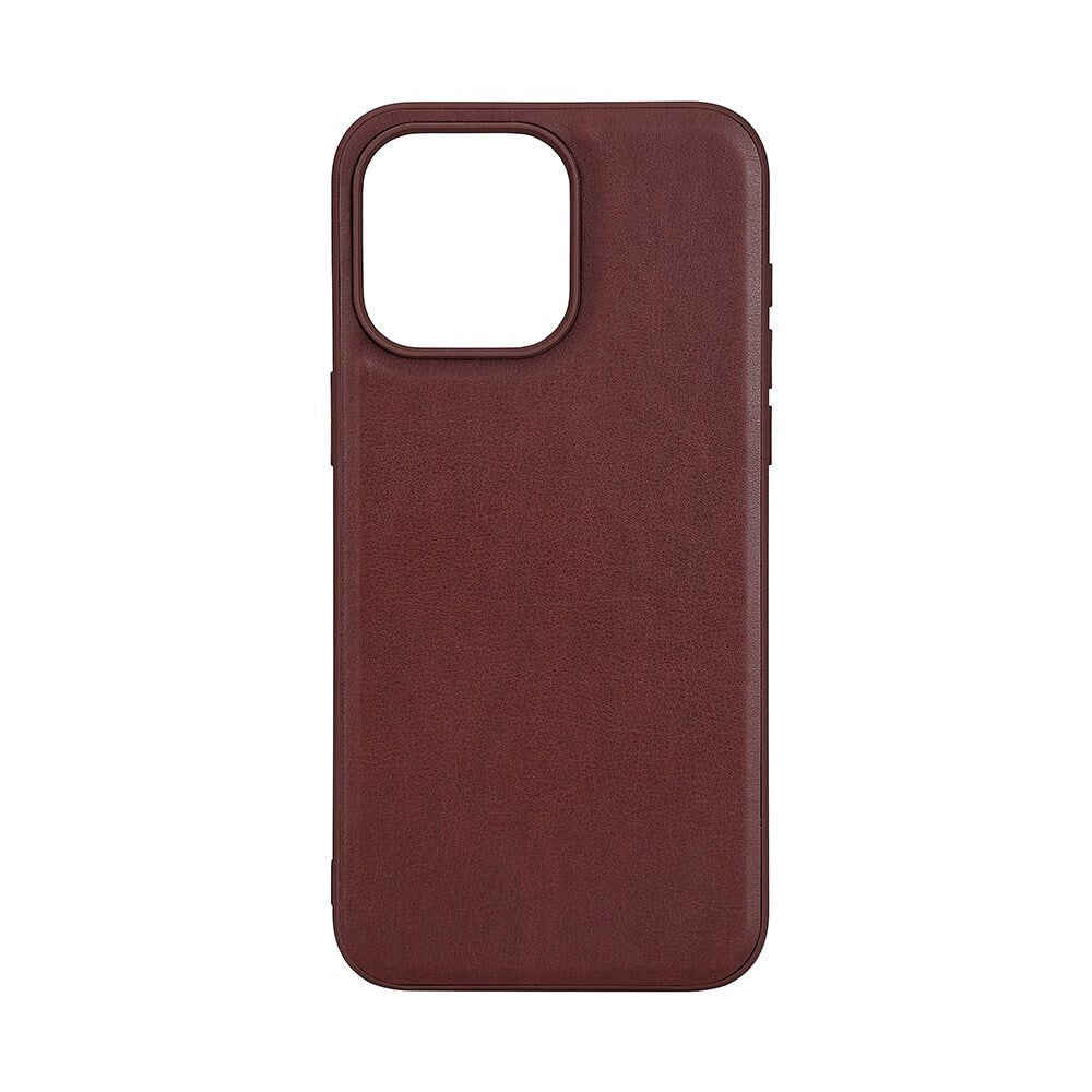 iPhone 15 Pro Max Buffalo Ekte Skinn Deksel - MagSafe Kompatibel - Brun