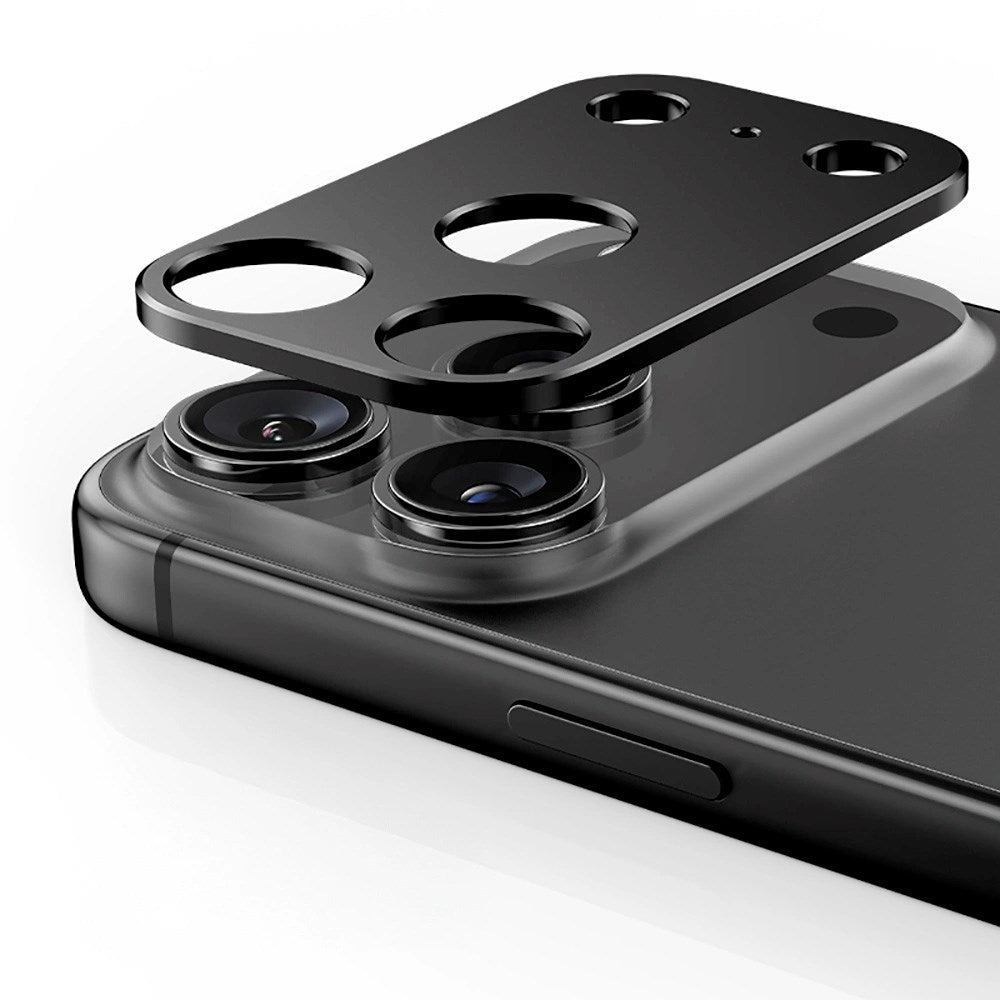 iPhone 17 Pro Tech-Protect CamAlloy Fit+ Kameralinsebeskyttelsesdeksel - Svart