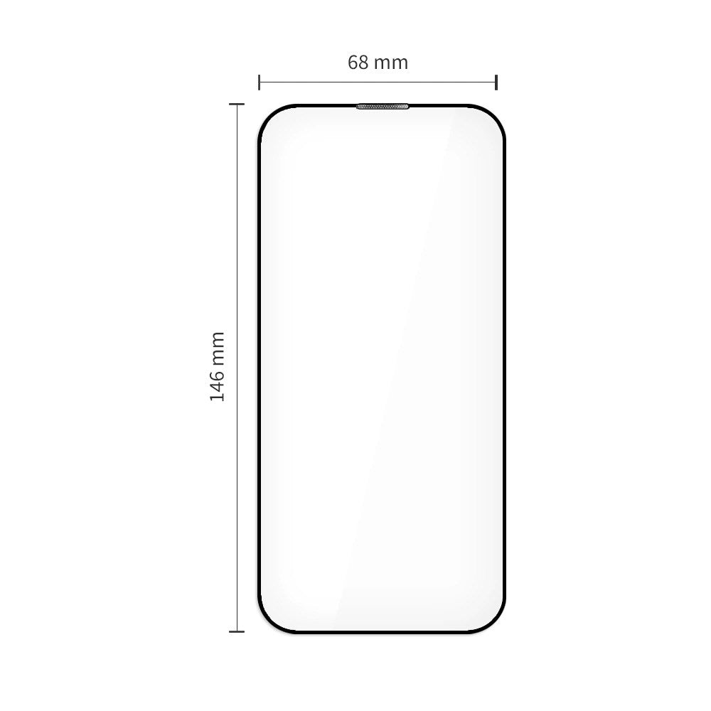 iPhone 17 Tech-Protect Quick Set+ Skjermbeskyttelsesglass - 2 stk - Gjennomsiktig / Svart Kant