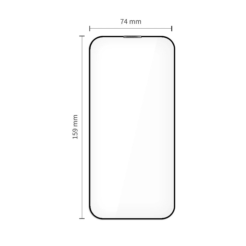 iPhone 17 Pro Max Tech-Protect Quick Set+ Skjermbeskyttelsesglass - 2 stk - Gjennomsiktig / Svart Kant
