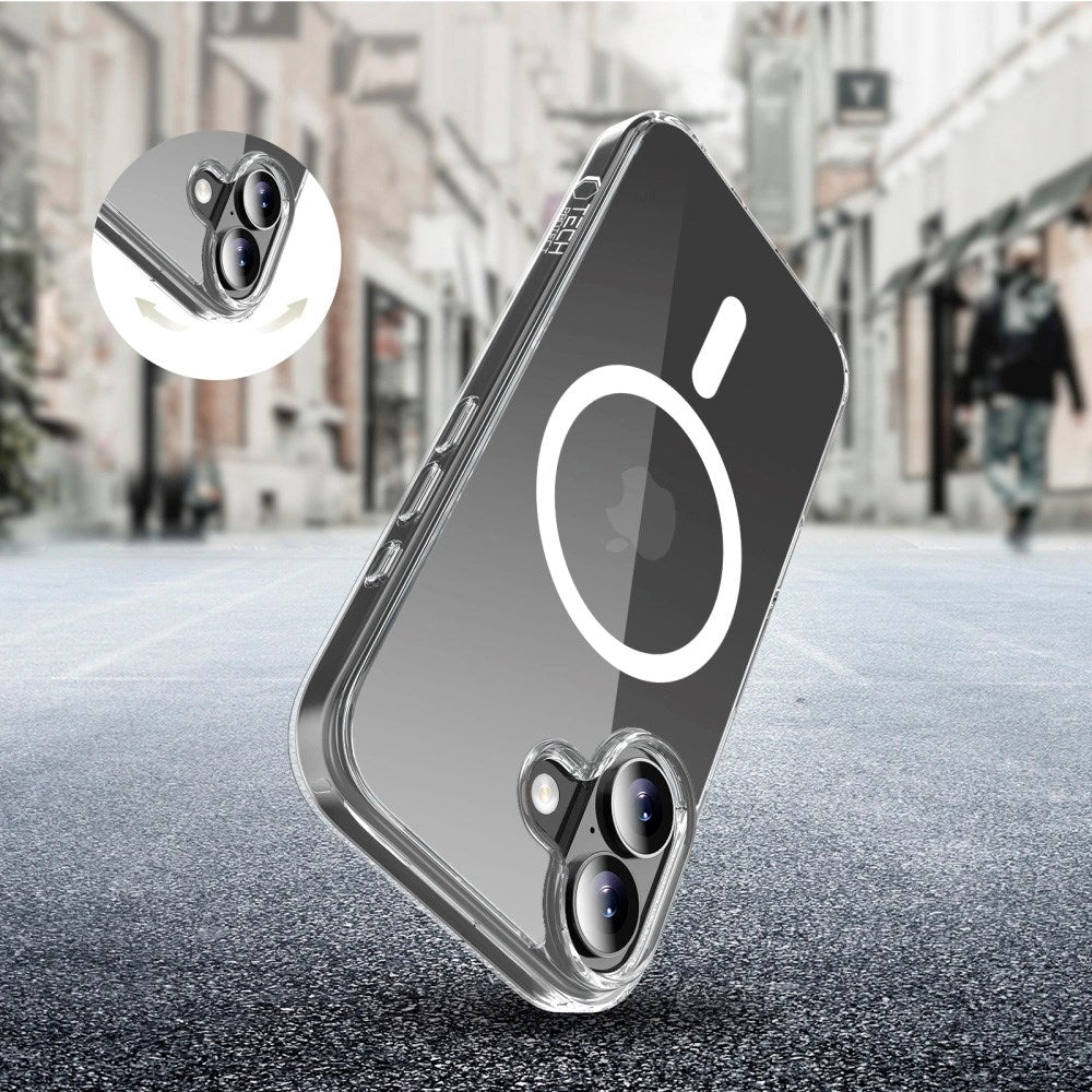 iPhone 17 Tech-Protect Flexair Hybrid Deksel - MagSafe Kompatibel - Gjennomsiktig