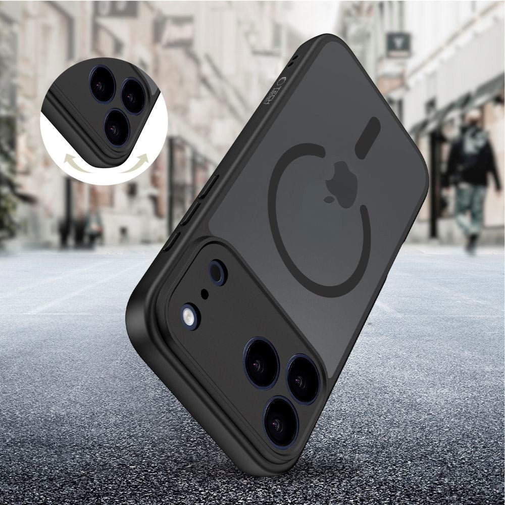 iPhone 17 Pro Max Tech-Protect BasicMag Hybrid Deksel - MagSafe Kompatibel - Matt Svart