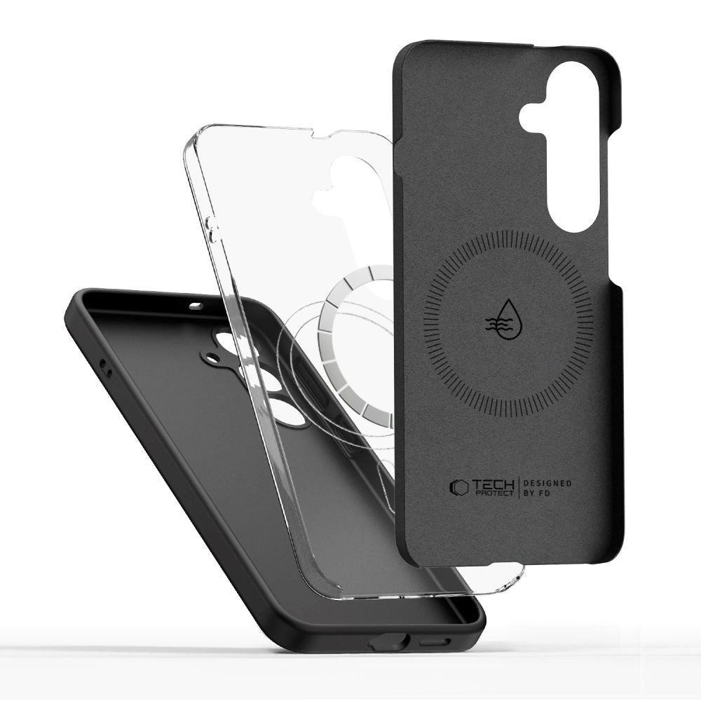Samsung Galaxy S25+ (Plus) Tech-Protect Silikon Deksel - MagSafe Kompatibel - Svart