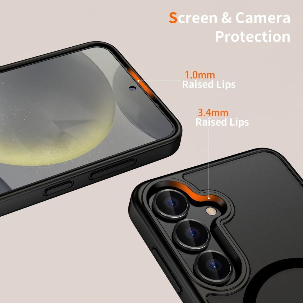 Samsung Galaxy S25+ (Plus) Tech-Protect Magmat Deksel - MagSafe Kompatibel - Matt Svart
