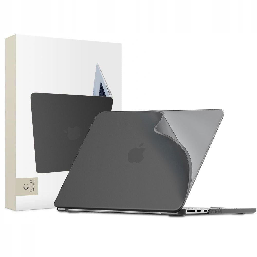 MacBook Air 13 M5/M4/M3/M2 (2026-2022) Tech-Protect Softshell Deksel - Matt Svart