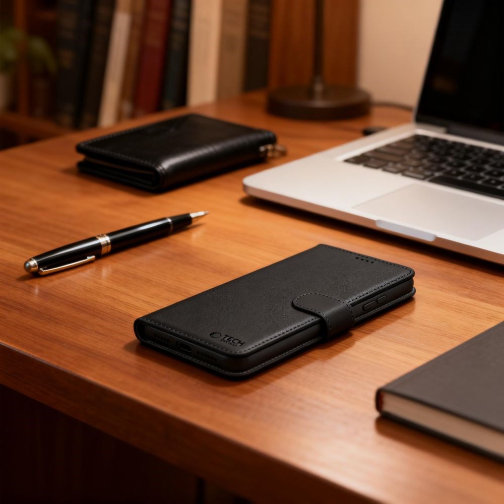 Xiaomi 17T Pro Tech-Protect Flip Deksel med Lommebok - Svart