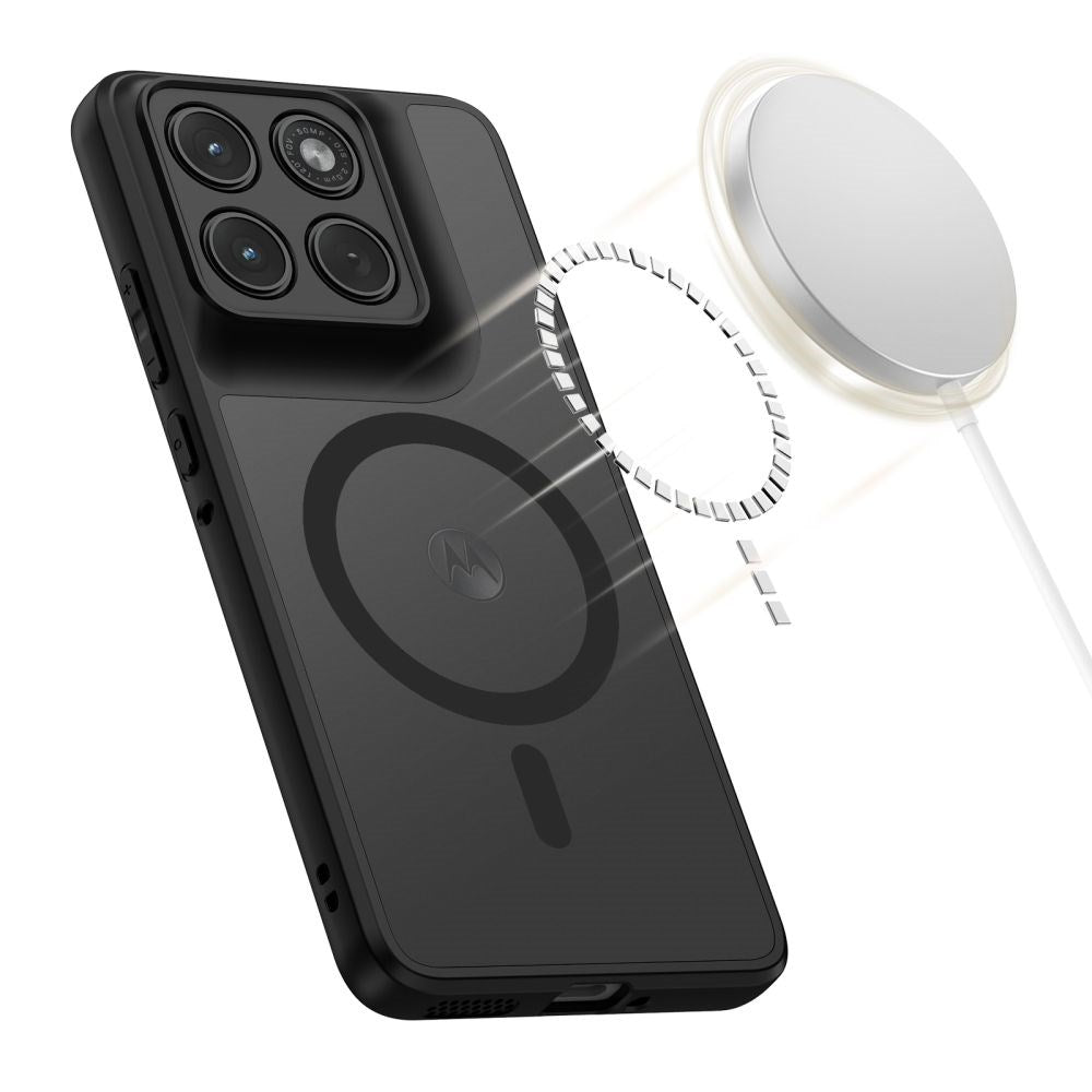 Motorola Edge 70 Tech-Protect MagMat Hybrid Deksel - MagSafe Kompatibel - Svart