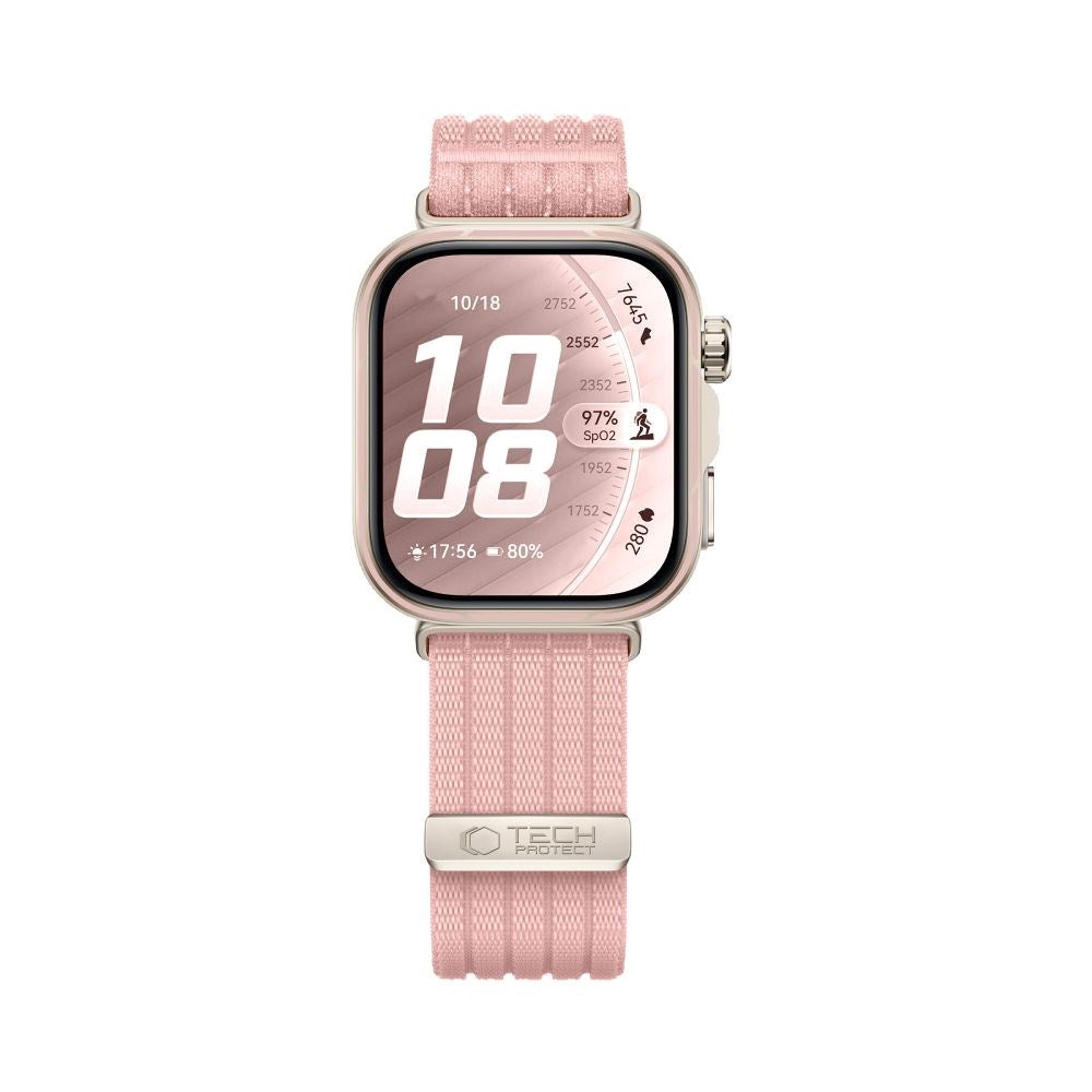 Huawei Watch Fit 5 Pro / 5 / 4 Pro / 4 / 3 Tech-Protect Nylon Rem - Rosa