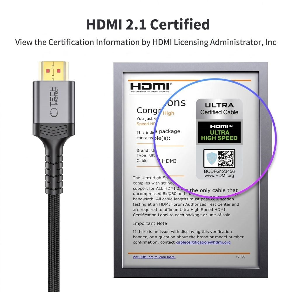 Tech-Protect UltraBoost HDMI til HDMI Kabel - 2m - Svart