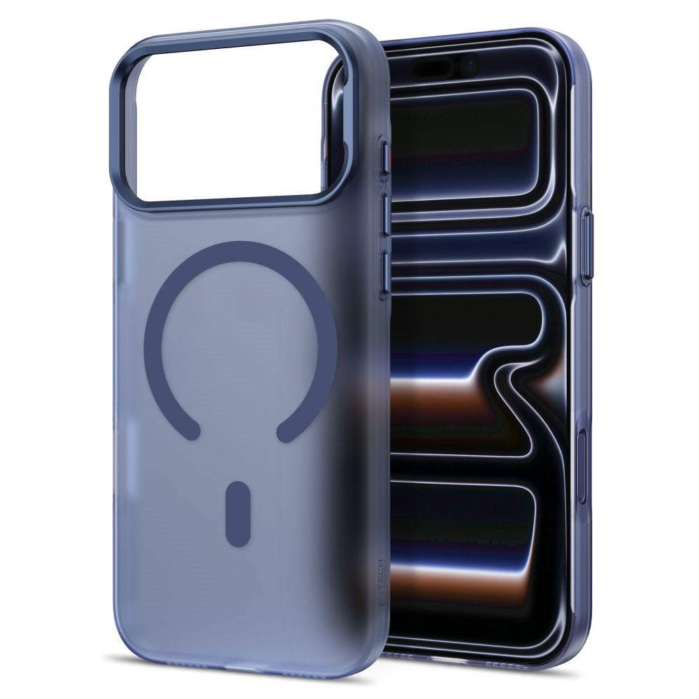 iPhone 18 Pro / 17 Pro Tech-Protect MagZero Deksel - MagSafe Kompatibel - Matte Deep Blue
