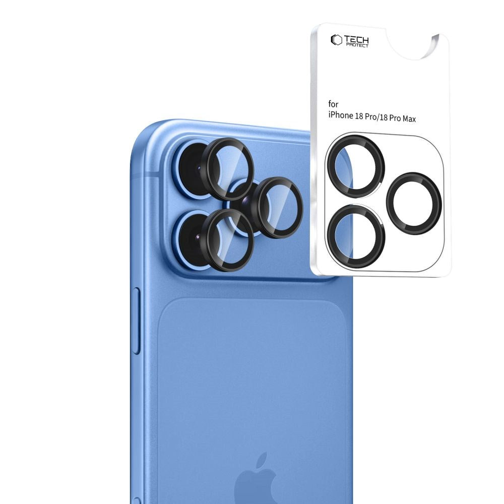 iPhone 18 Pro / 18 Pro Max Tech-Protect Camring Fit+ Kameralinsebeskyttelse - Svart
