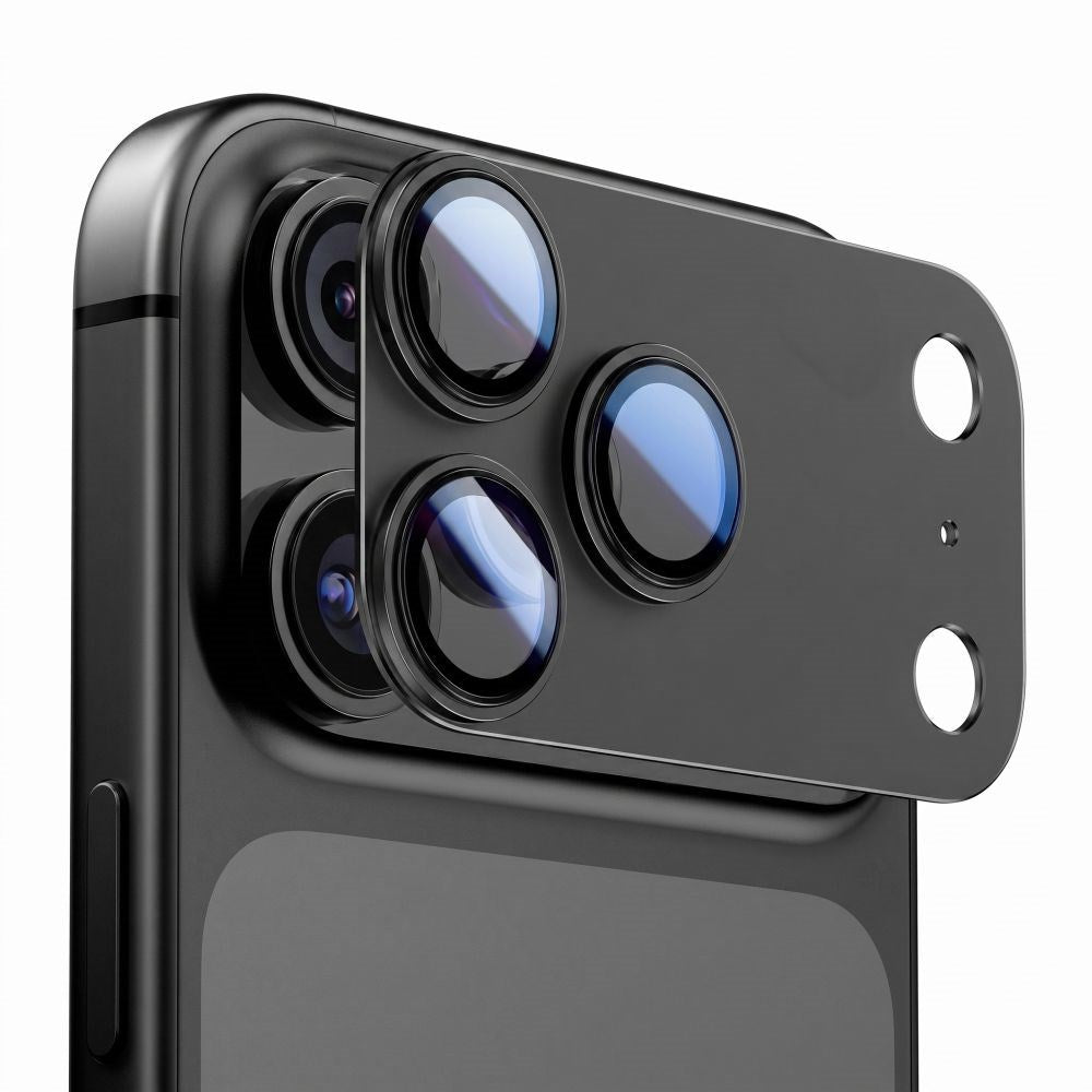 iPhone 18 Pro Max Tech-Protect CamFull Fit+ Kameralinsebeskyttelsesglass - Svart