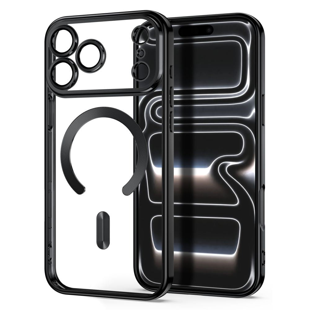 iPhone 18 Pro / 17 Pro Tech-Protect MagFlex Deksel - MagSafe Kompatibel - Svart / Gjennomsiktig