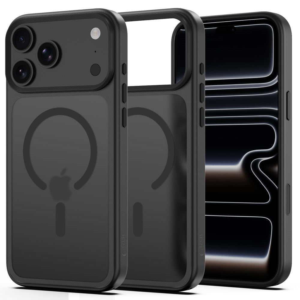 iPhone 18 Pro / 17 Pro Tech-Protect MagMat Deksel - MagSafe Kompatibel - Matt Svart