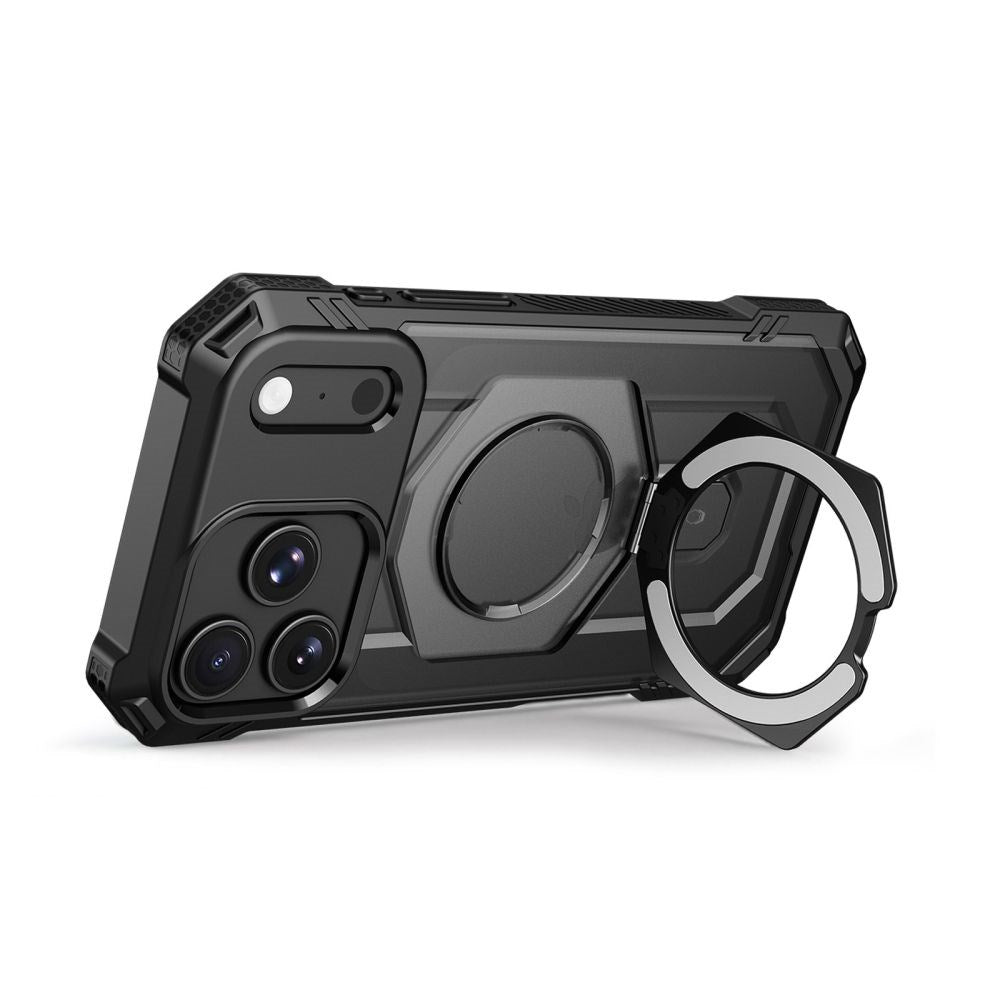 iPhone 18 Pro Max / 17 Pro Max Tech-Protect MagForce Deksel med Stativfunksjon - MagSafe Kompatibel - Svart