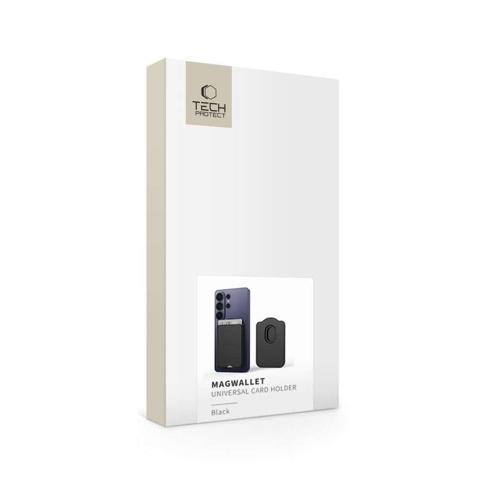 Tech-Protect MagWallet Universell Kortholder – MagSafe Kompatibel – Svart
