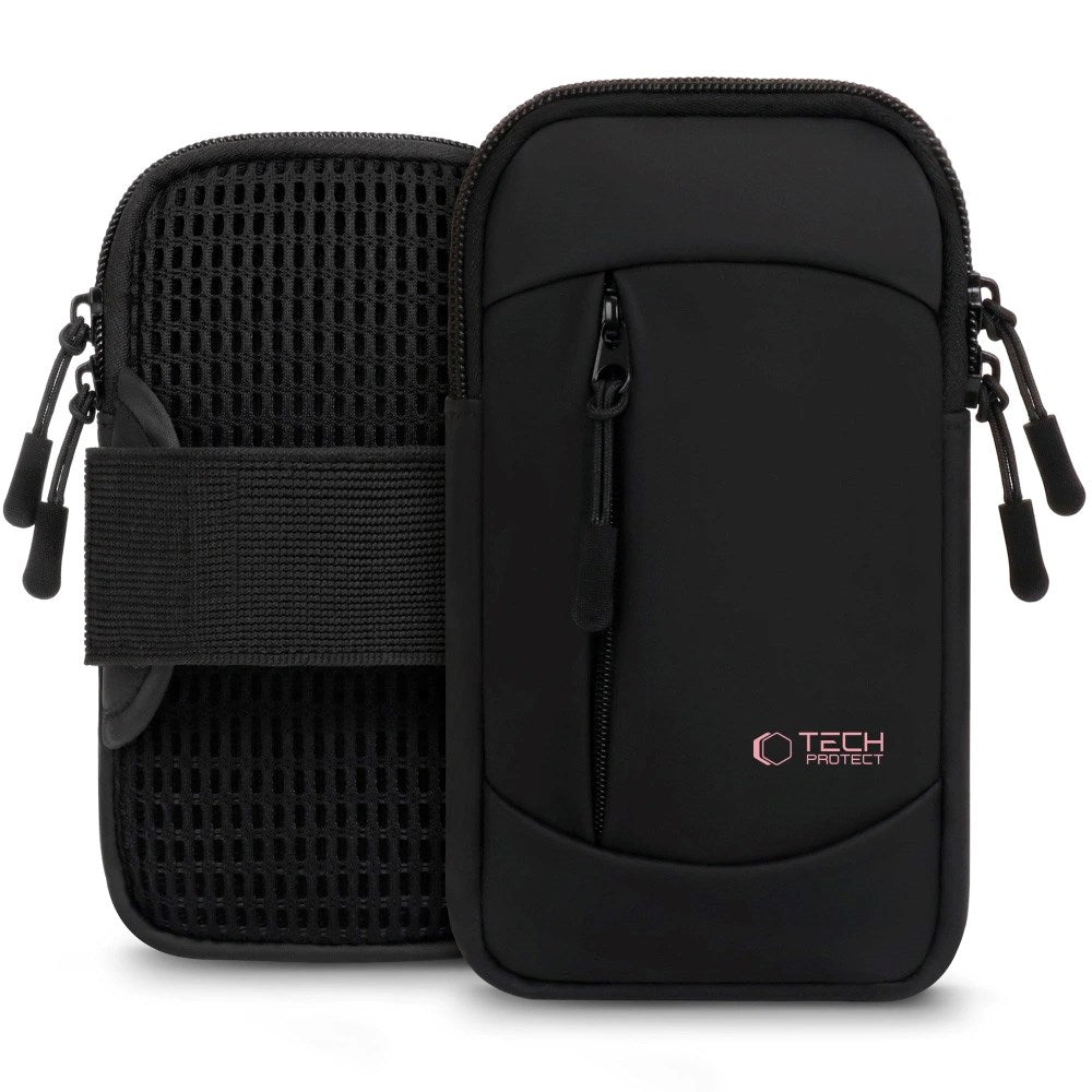 Tech-Protect Universal Løpearmbånd - Svart / Rosa