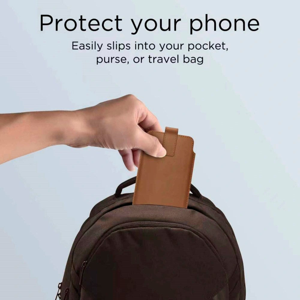 Tech-Protect Universal Mobilveske - 17 x 10 cm - Brun