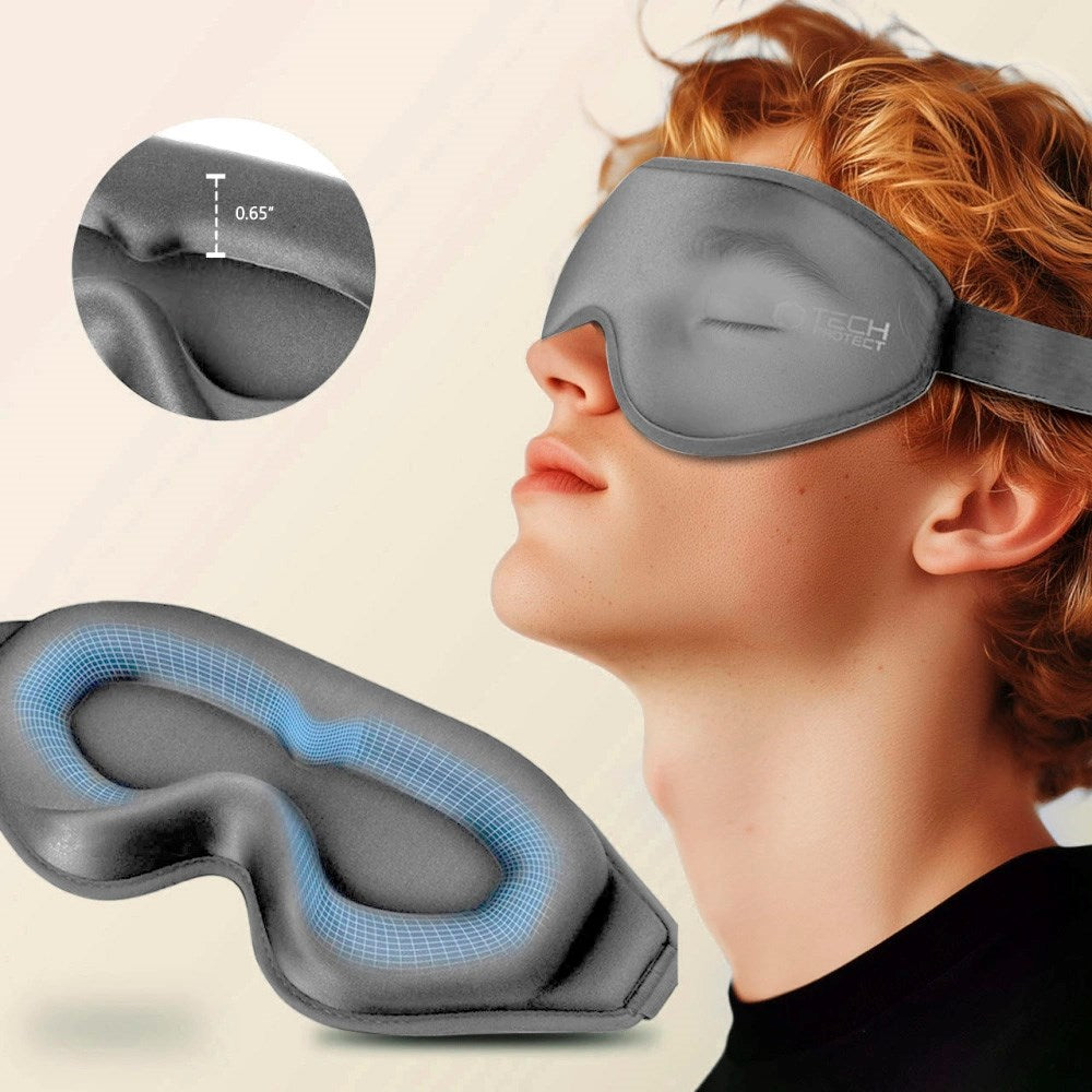 Tech-Protect Sovemaske - Grå