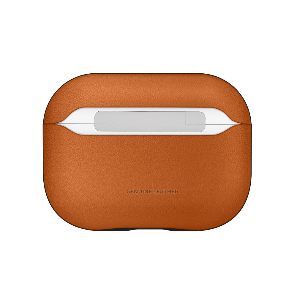 Apple AirPods Pro (3. gen.) Tech-Protect NaturalFit Kunstskinn Deksel m. Rem - Brun