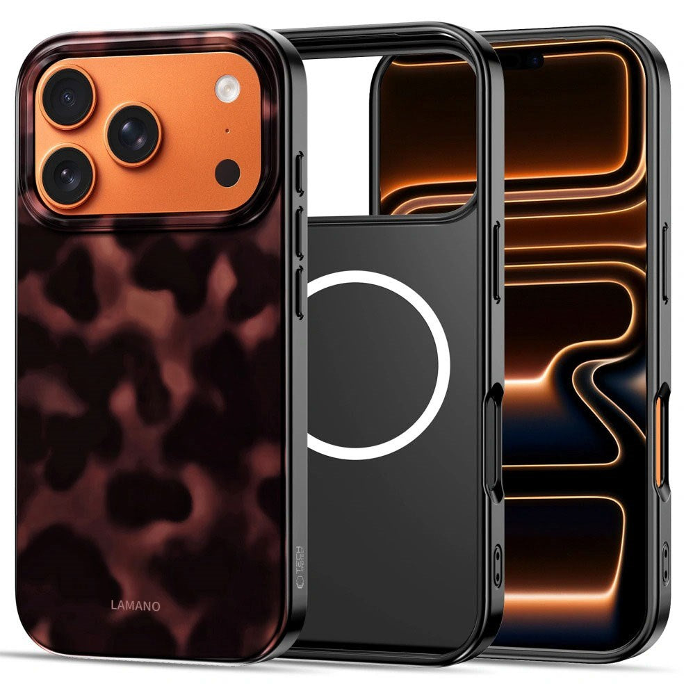 iPhone 17 Pro Tech-Protect Lamano Deksel - MagSafe Kompatibel - Panther