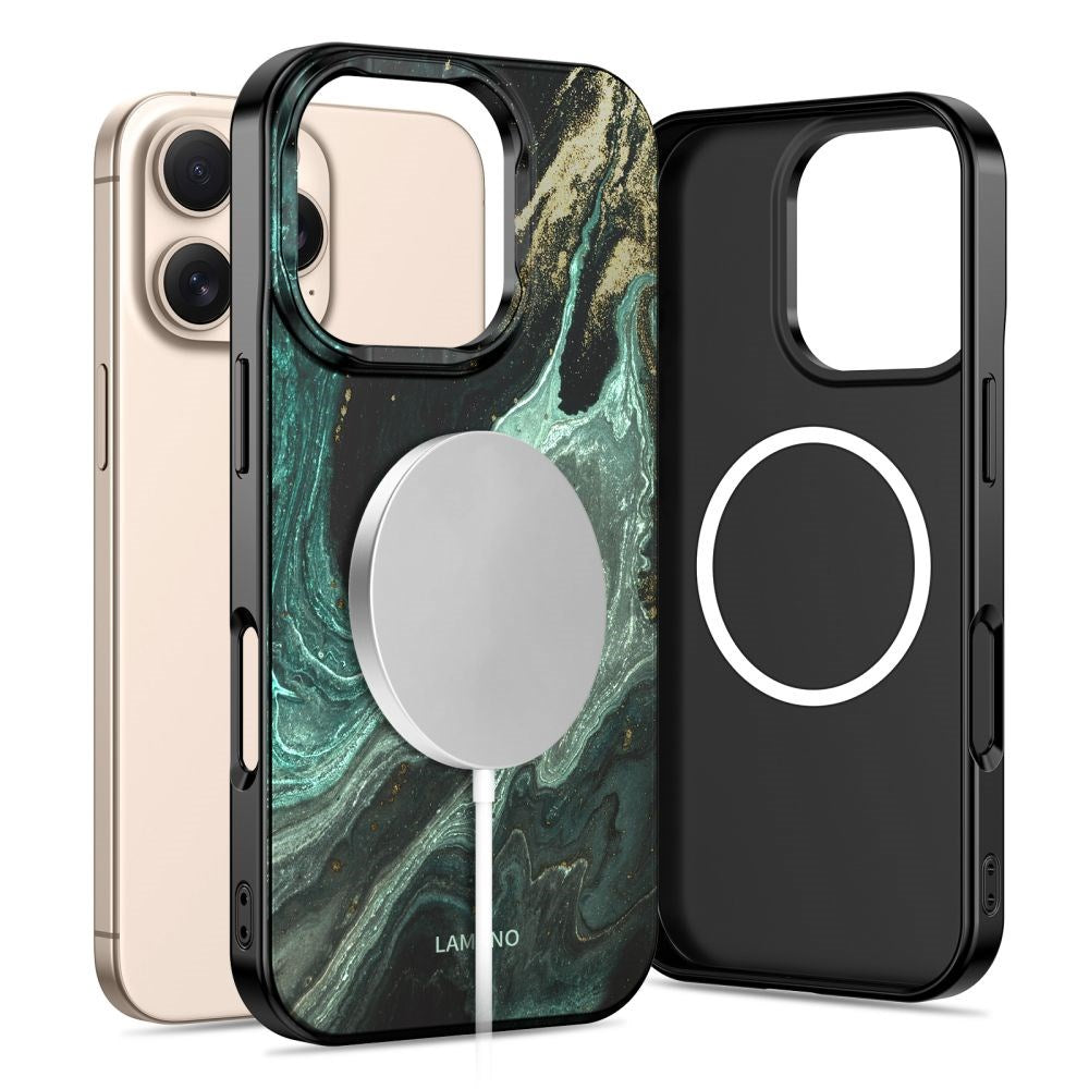 iPhone 16 Pro Max Tech-Protect Lamano Deksel - MagSafe Kompatibel - Verde Aura