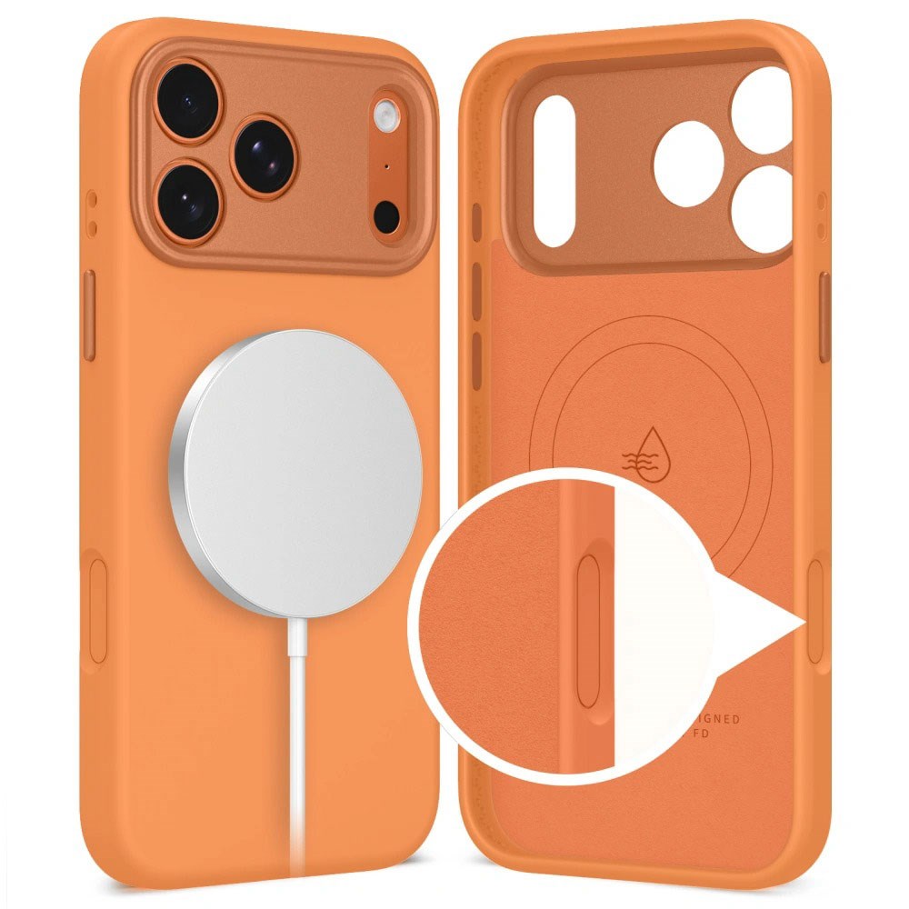 iPhone 17 Pro Tech-Protect Uniq Hybrid Deksel - MagSafe Kompatibel - Oransje
