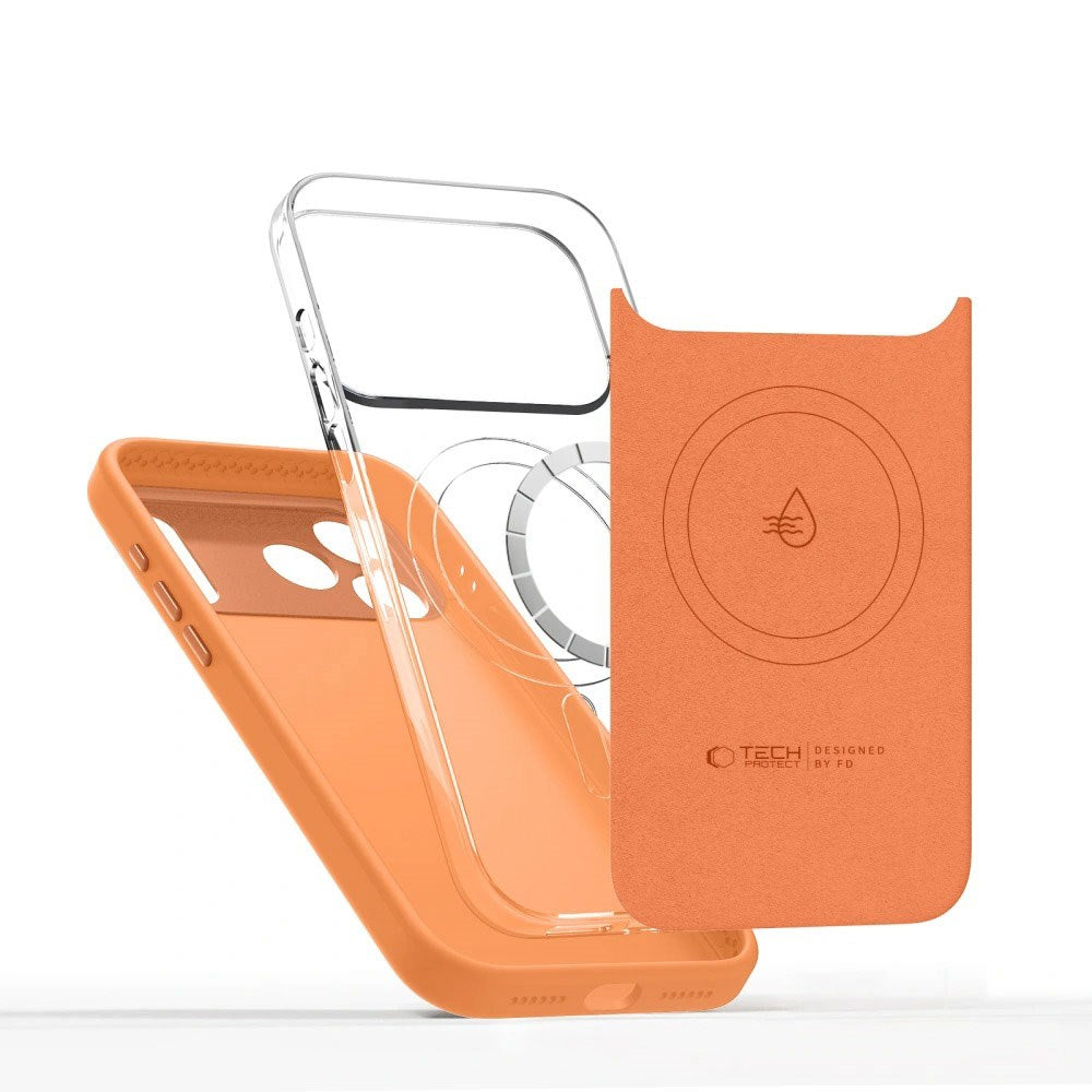 iPhone 17 Pro Tech-Protect Uniq Hybrid Deksel - MagSafe Kompatibel - Oransje