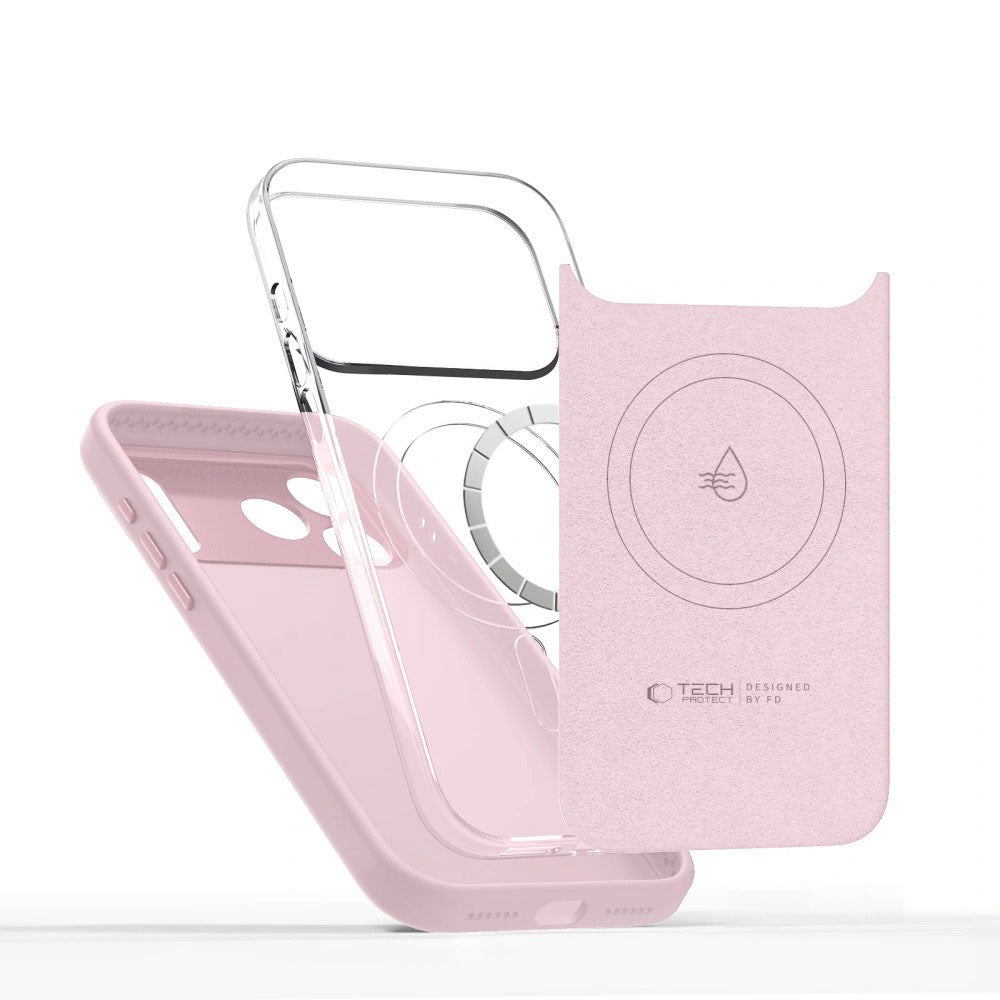 iPhone 17 Pro Tech-Protect Uniq Hybrid Deksel - MagSafe Kompatibel - Rosa