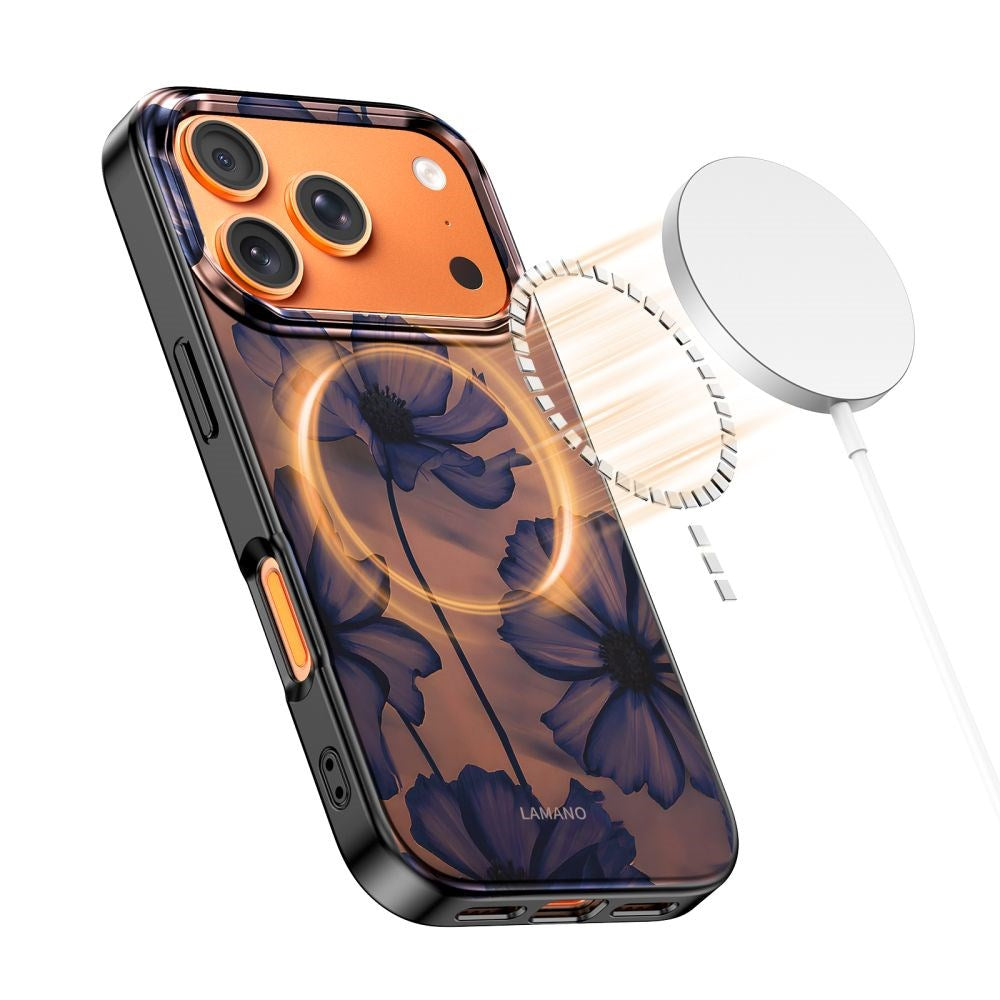 iPhone 17 Pro Tech-Protect Lamano Deksel - MagSafe Kompatibel - Velvet Night
