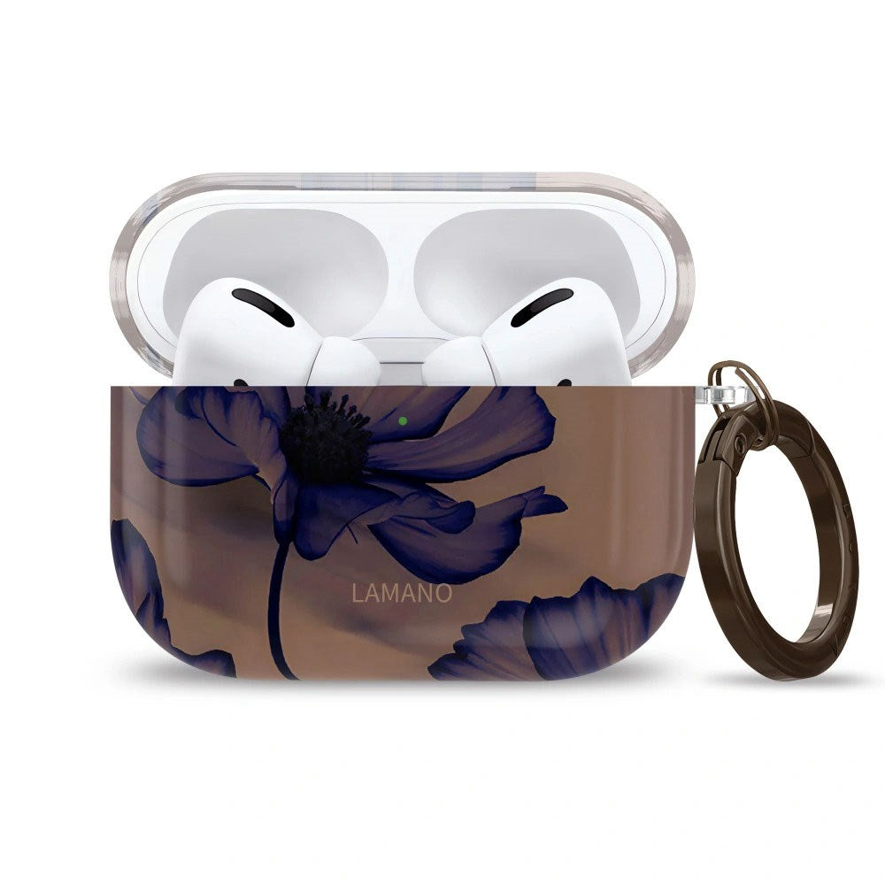 Apple AirPods Pro (3. Gen.) Tech-Protect Lamano Deksel med Nøkkelring - Velvet Night