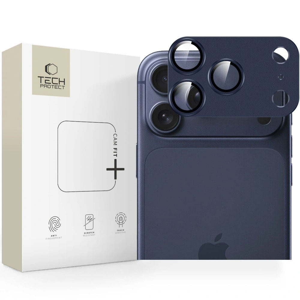 iPhone 17 Pro Max Tech-Protect Cam Fit+ Kameralinsebeskyttelsesglass - Blå