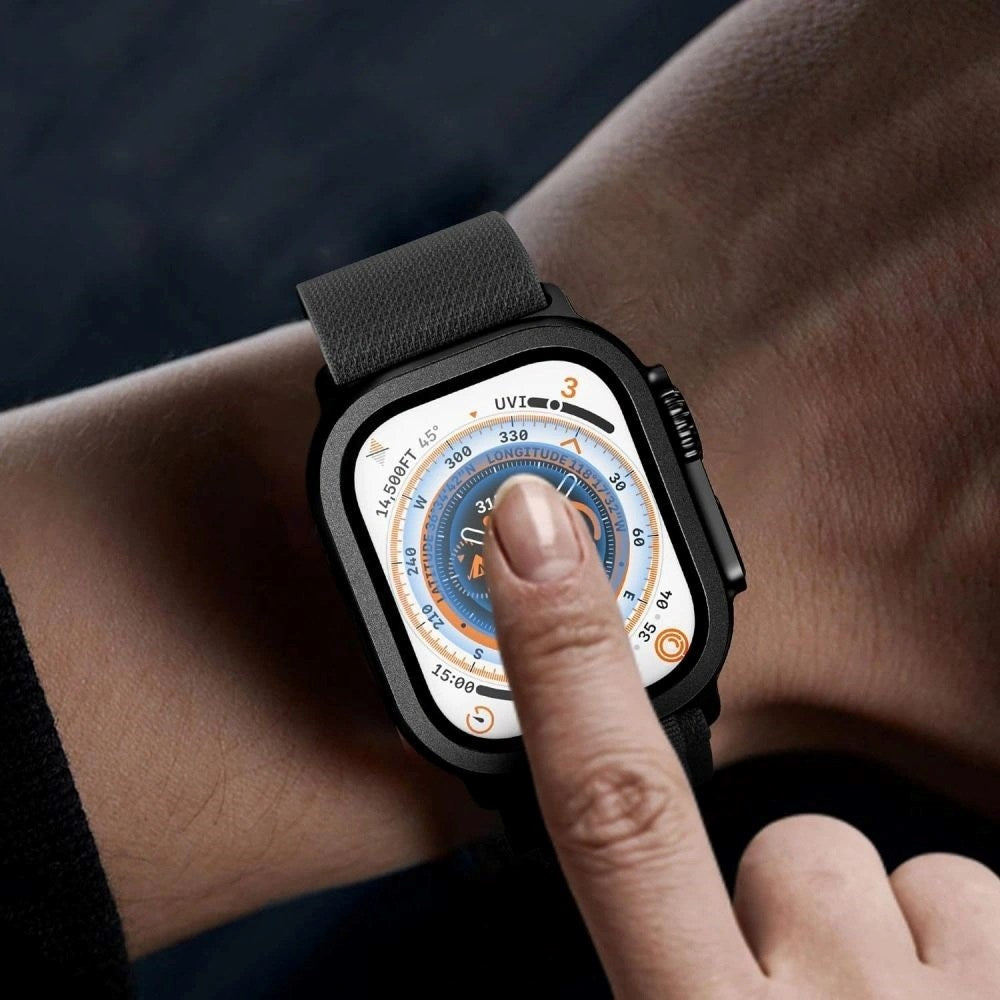 Apple Watch Ultra 3 / 2 / 1 (49 mm) Tech-Protect Beskyttelsesglass – 2 stk. - Titangrå
