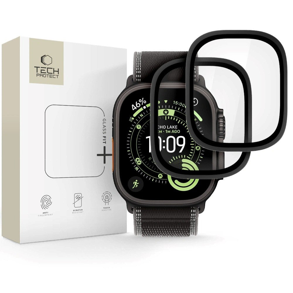 Apple Watch Ultra 3 / 2 / 1 (49 mm) Tech-Protect Beskyttelsesglass – 2 stk. - Svart