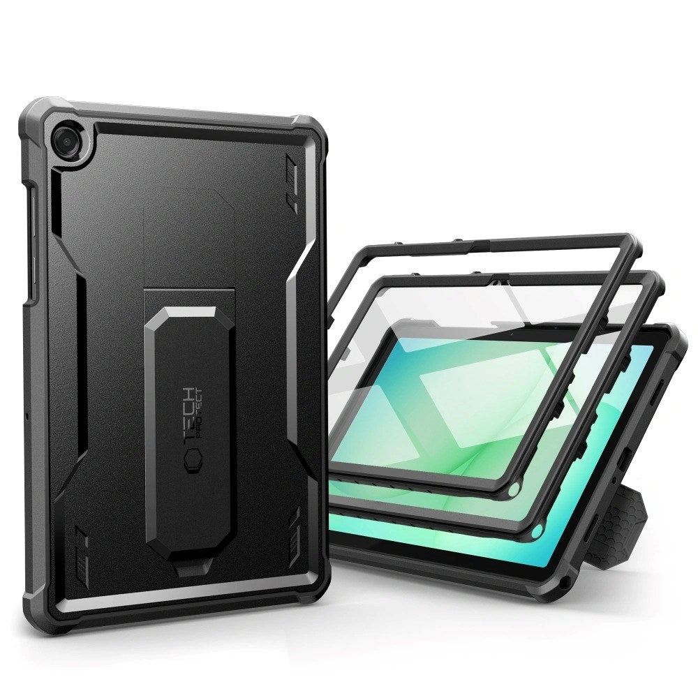 Samsung Galaxy Tab A11+ (Plus) / A9+ (Plus) Tech-Protect Kevlar Pro Deksel med Innebygd Skjermbeskytter - Svart