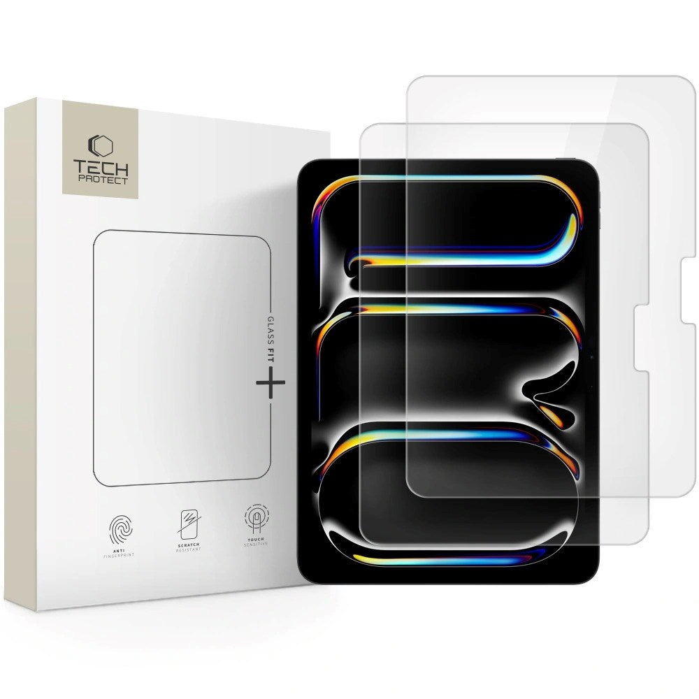 iPad Pro 11" (2025 / 2024) Tech-Protect Herdet Skjermbeskyttelsesglass - 2 stk - Gjennomsiktig
