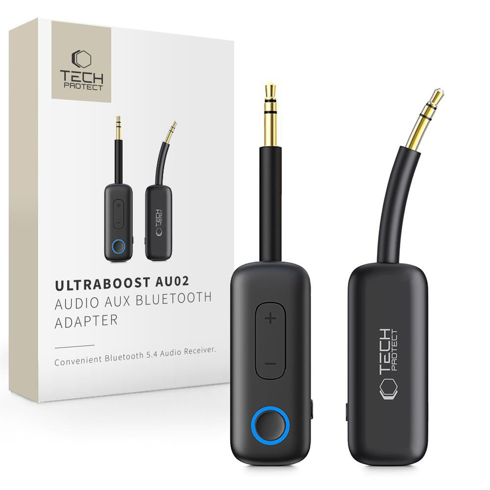 Tech-Protect Ultraboost Bluetooth AUX Lydadapter - Svart