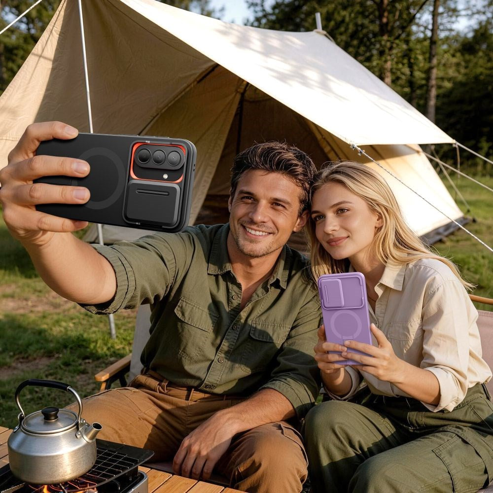 Samsung Galaxy A57 Tech-Protect Kevlar Aura Hybrid Deksel - MagSafe Kompatibel - Svart