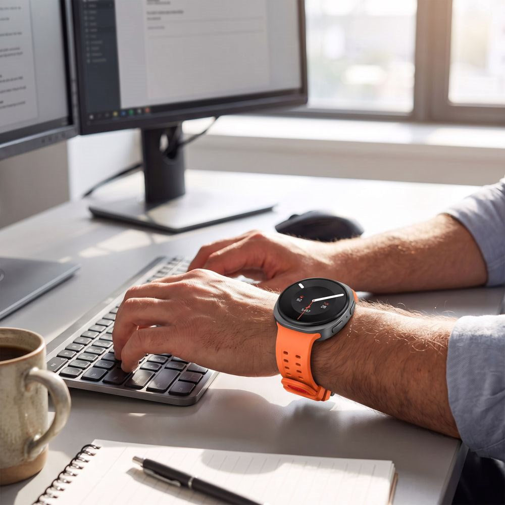 Samsung Galaxy Watch 8 / 9 / Classic (40 / 44 / 46mm) Tech-Protect Silicone Air Klokkereim - Oransje