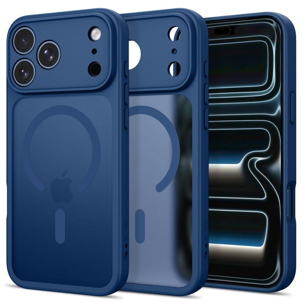 iPhone 17 Pro / 18 Pro Tech-Protect BasicMag Hybrid Deksel - MagSafe Kompatibel - Matt Mørkeblå