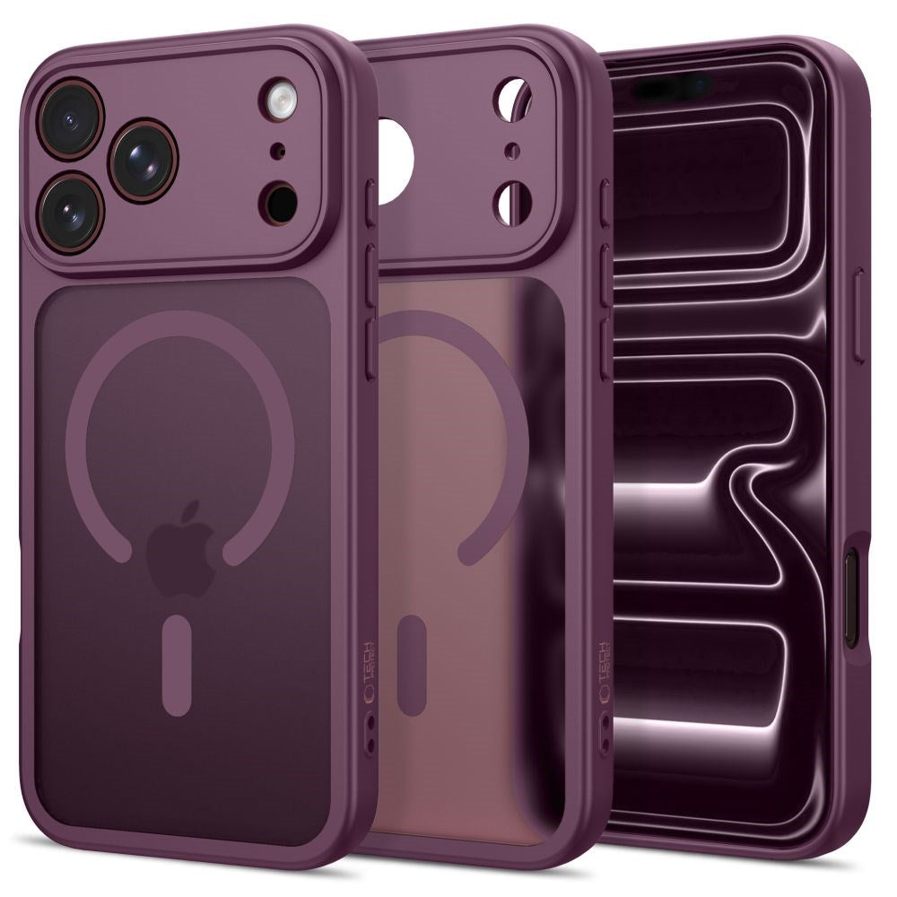 iPhone 17 Pro Max / 18 Pro Max Tech-Protect BasicMag Hybrid Deksel - MagSafe Kompatibel - Matt Rød